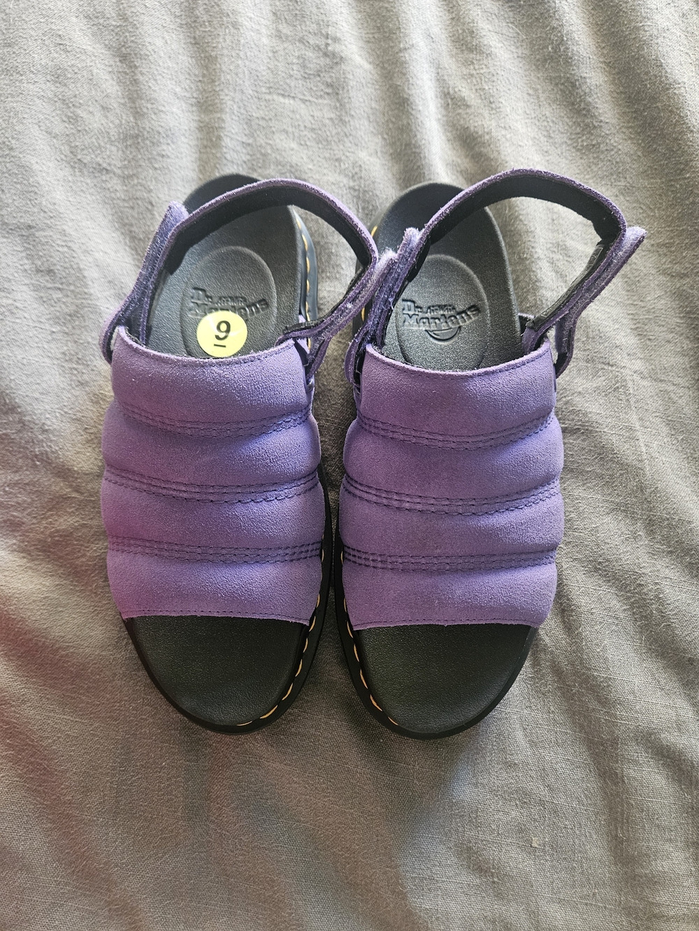 Dr. Martens Kole Purple Suede Strapped Sandals